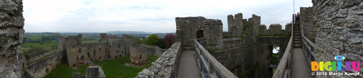 FZ028736-48 Panoramic view from Ludlow castle